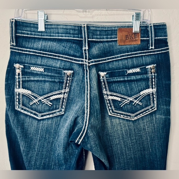BKE Jeans Taylor Cropped Denim Dark Wash Stretch SZ 28 LIKE NEW! - Picture 6 of 16